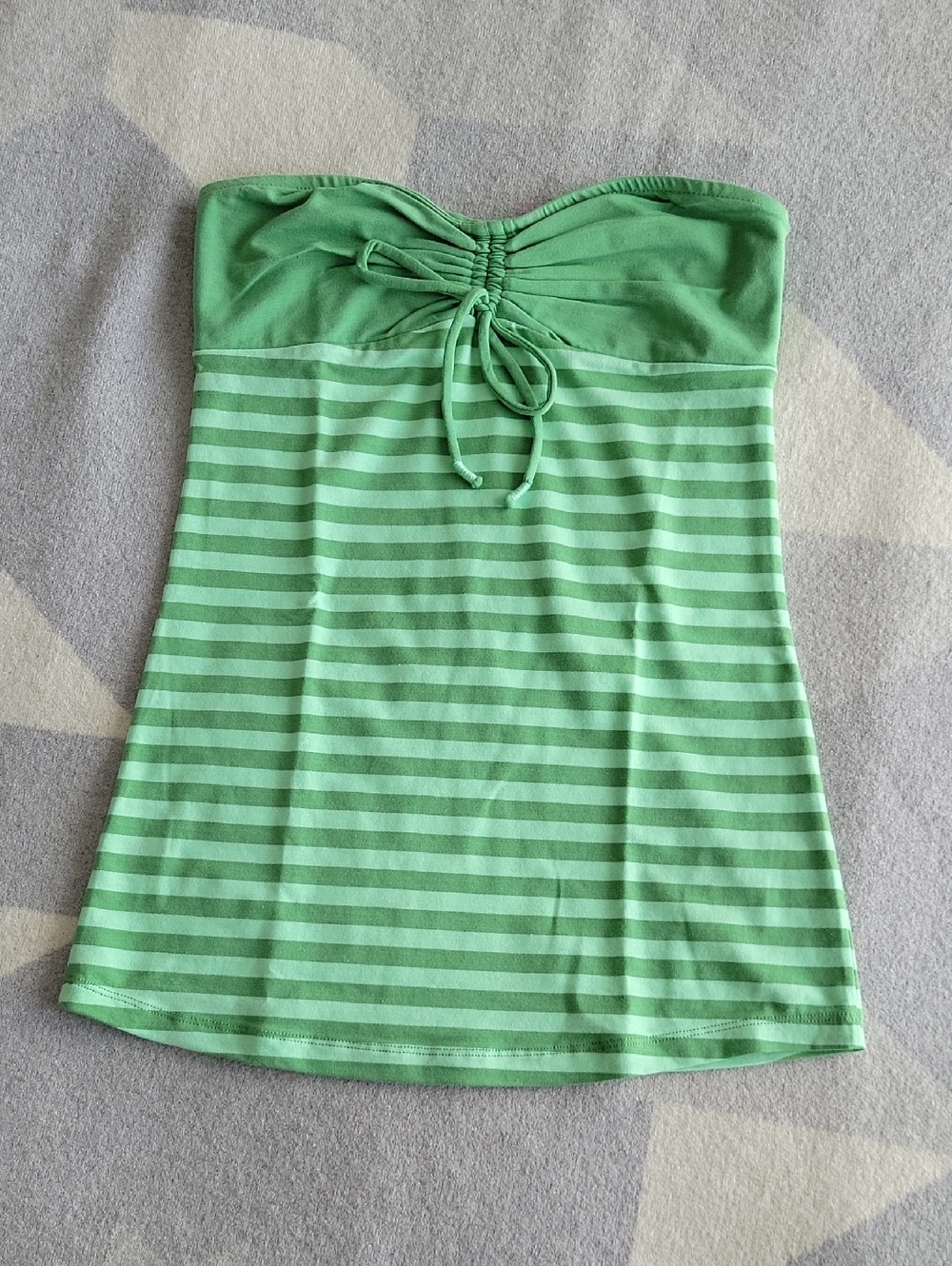 Garage Y2K Strapless Stripe Top - Picture 2 of 5